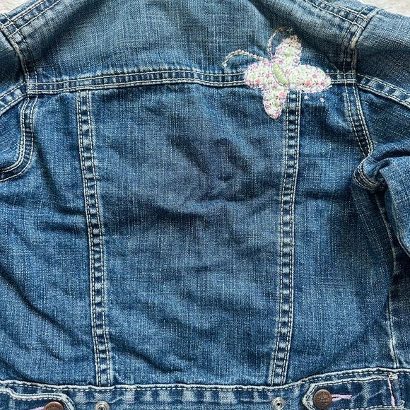 Gap Butterfly Embroidered Jean Jacket - Picture 7 of 7